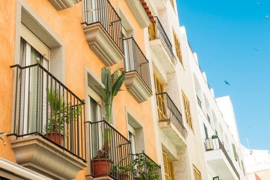 canva apartment complex with balconies