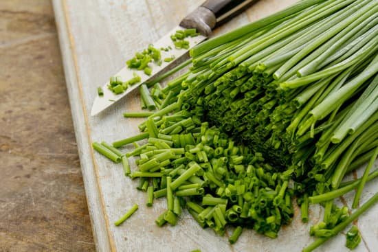 canva fresh chives on chopping board MAC 1vm9BTQ