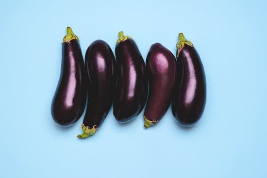 canva fresh eggplants arranged in a row on a blue background MAD6u4EplJk