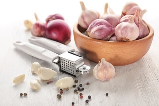 canva fresh garlic and crusher on a table MAD8SjN27Lk