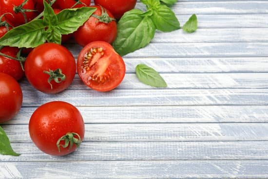 canva fresh tomatoes with basil on wooden table MAD MbqWpHE