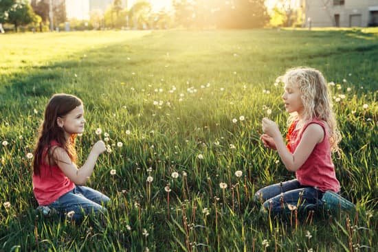 canva girls blowing dandelions in a meadow MAD 0mmrrWg