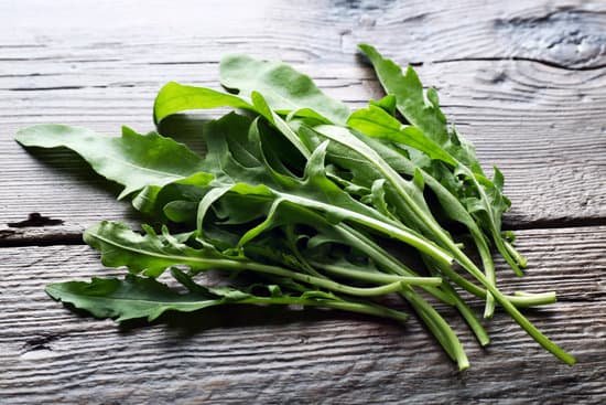 canva green arugula leaves on wooden table MAD MSIwc7M