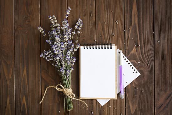 canva lavender and notebook on wooden background MAD