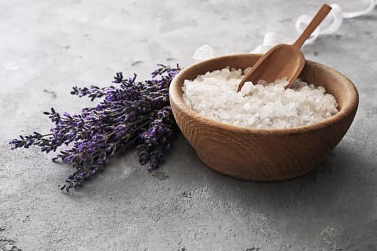 canva lavender and sea salt in bowl on grey background MAD Q 7zY4E