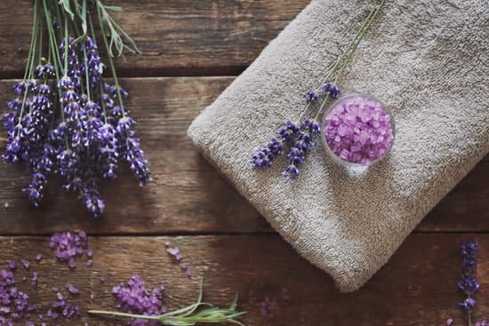 canva lavender and towel on wooden background MAD Q6Fu1tk