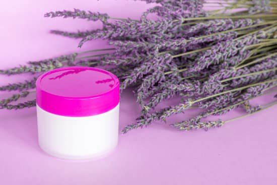 canva lavender body cream and bouquet on violet background MAECoyBSUps