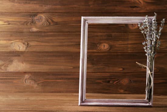 canva lavender with frame on wooden background MAD