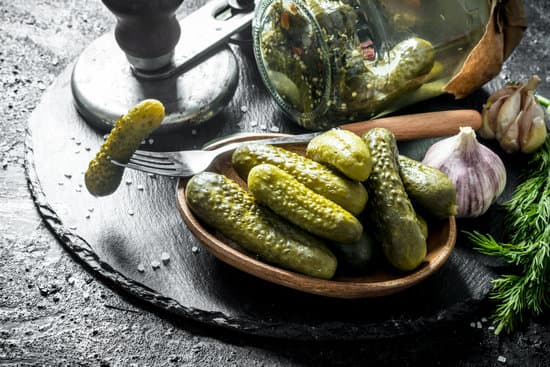 canva preserved cucumbers on a plate with herbs and spices MAEPheCn7Sk