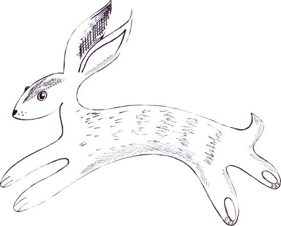 canva rabbit cutout illustration MACOUDBByBc