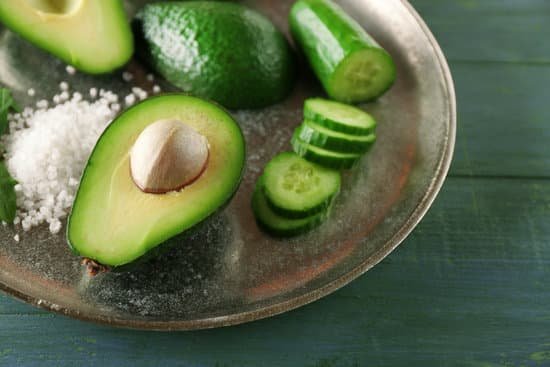 canva sliced avocados and cucumber with salt on metal plate MAD Mc1 Ges 1