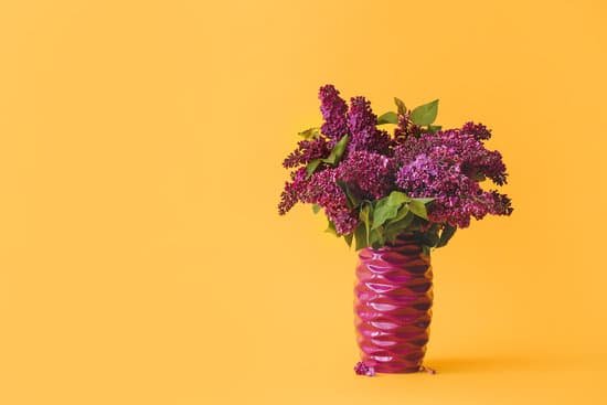 canva vase with bouquet of lilac flowers on color background MAD8BZzFXsI