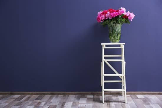 canva beautiful peony bouquet on dark blue wall background MAD