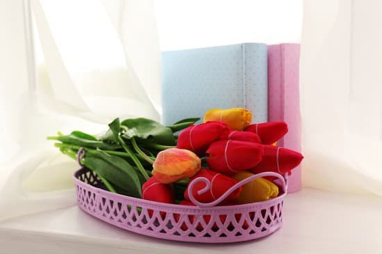 canva bouquet of tulips on windowsill background MAD MYvvvrY