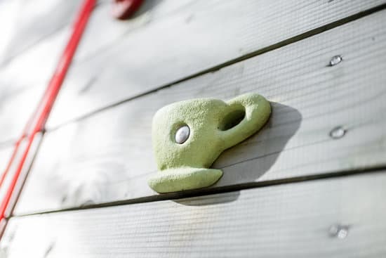 canva climbing grips on an artificial climbing wall