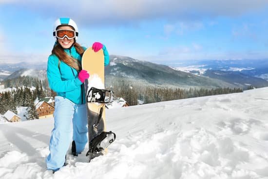 canva female snowboarder at snowy resort