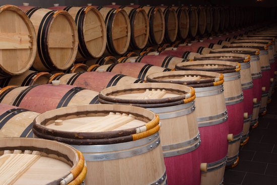 canva group of oak barrels MADHwheTWaI