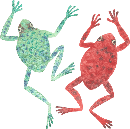 canva illustration of two frogs MACEGQE63Ok