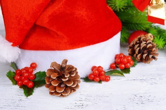 canva leaves of mistletoe with christmas hat on table MAD L0oqbzY