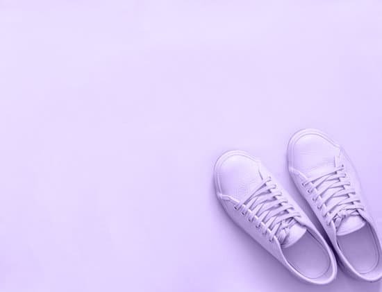 canva pair of violet leather sneakers on violet background MAD7NMB14dw