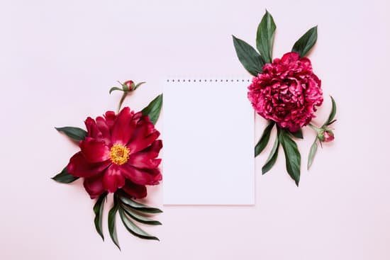 canva peonies and notebook on a table MAD lYYHYjg