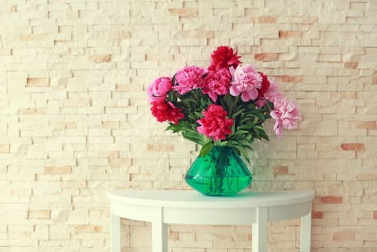 canva peony bouquet on brick wall background MAD Q 44ztg