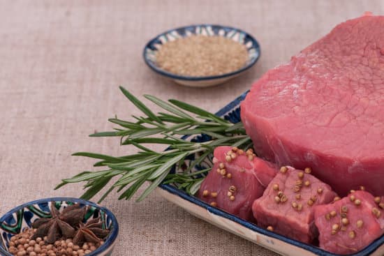 canva raw meat with spices