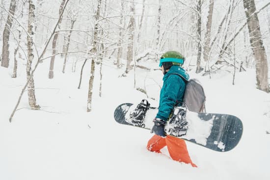 canva rider walking with snowboard in forest MAEbb BL9 A