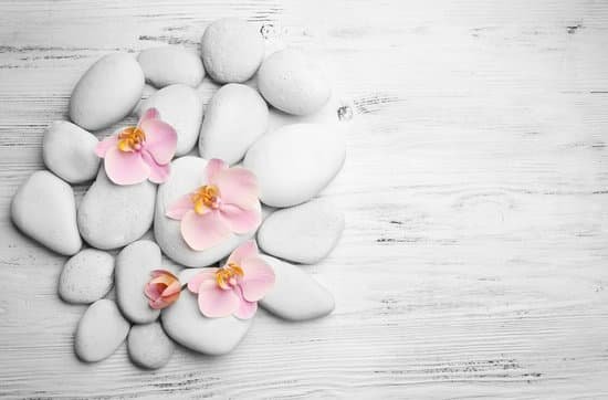 canva spa stones and orchid flowers on wooden background MAD Qi3oTpM