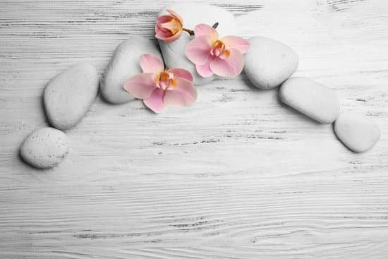 canva spa stones and orchid flowers on wooden background MAD Ql72uPs