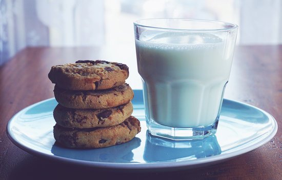 canva baked cookies and glass of milk MADGv3IH2 I