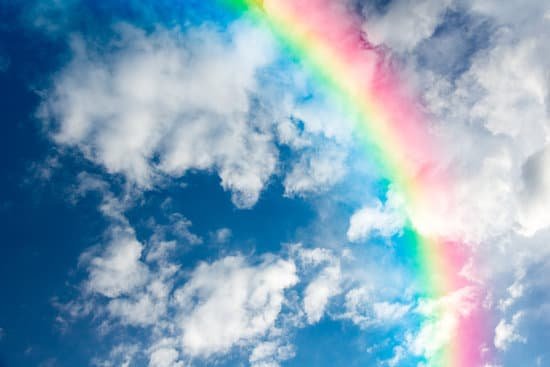 canva bright rainbow in the sky