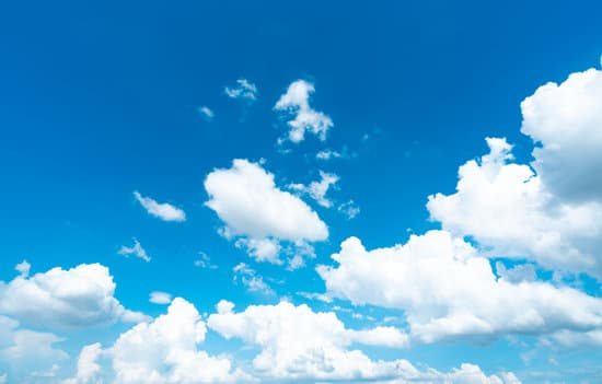 canva clouds in the clear blue sky