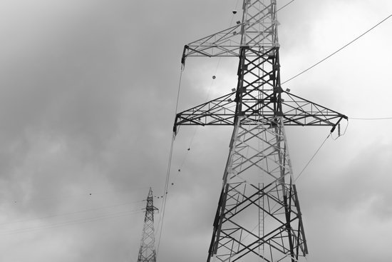 canva electric poles high volt
