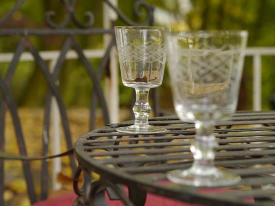 canva glasses at the garden table