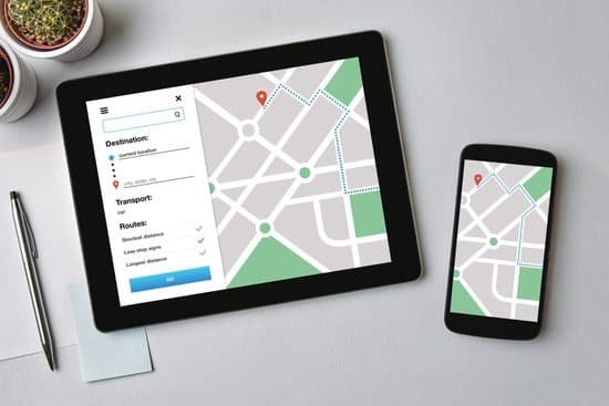 canva location tracker concept on tablet and smartphone screen. gps map navigation app