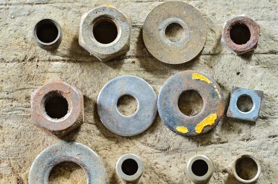 canva old rusty washers