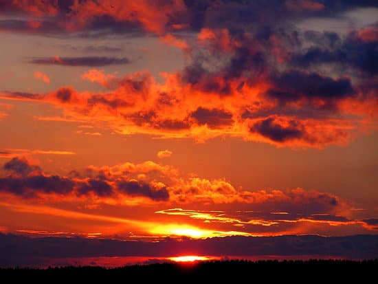 canva orange sunset sky