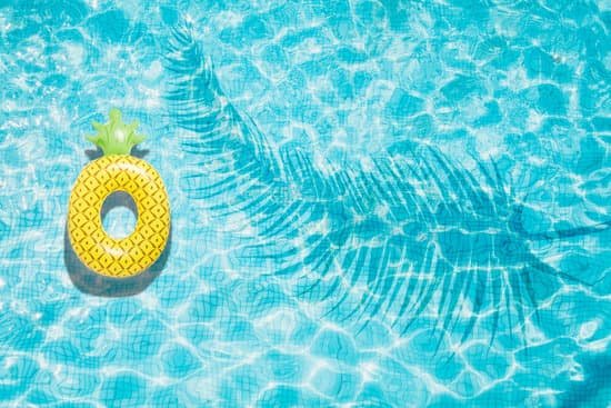 canva pineapple pool float ring floating in a refreshing blue swimming pool MADatTUKOWU