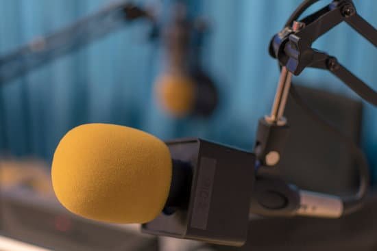 canva radio microphones at radio station