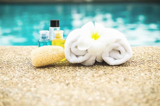 canva spa concept background spa set with space on swimming pool MAEV5ffiWRs