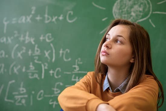 canva teenager girl in math class overwhelmed by the math formula. pressure education success concept. MADesJLM bg