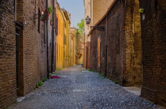 canva the picturesque medieval street via delle volte of ferrara MADSRRpuRJs