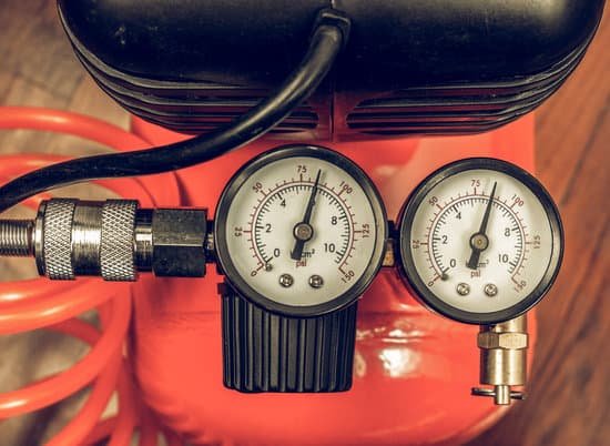 canva vintage looking air compressor manometer
