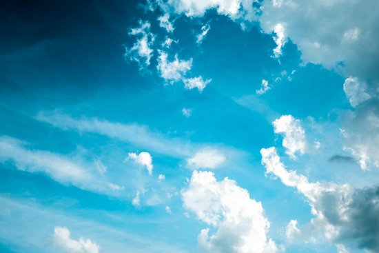 canva white clouds on blue sky