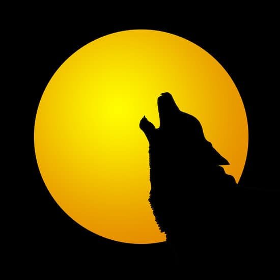 canva wolf howling in front of a full moon MADerPpv M